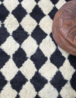 Tapis à Damier noir - 300 x 260 cm