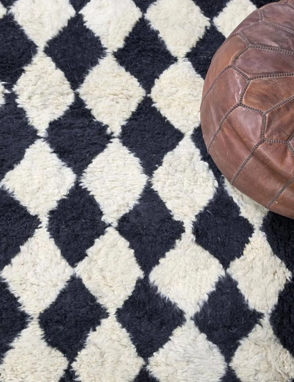 Tapis à Damier noir - 300 x 260 cm