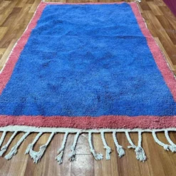 Tapis de atlas marocain bleu