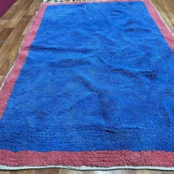 Tapis de atlas marocain bleu
