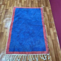 Tapis de atlas marocain bleu