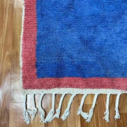 Tapis de atlas marocain bleu