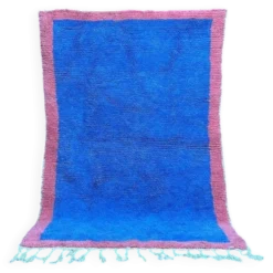 Tapis de atlas marocain bleu