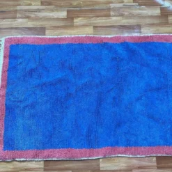 Tapis de atlas marocain bleu