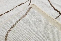 Tapis de chanvre beige scandinave 192x275Cm