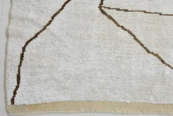 Tapis de chanvre beige scandinave 192x275Cm