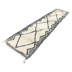 Tapis de couloir fait main traditionnelle artisanale taille 75/300 cm