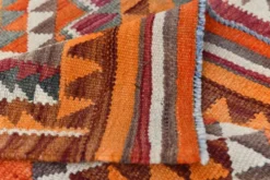 Tapis de couloir Kilim persan bordeaux vintage, 98 x 235 cm