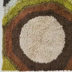 Tapis de luxe magnifique de l'ère spatiale des années 1970 par Desso avec étiquette d'origine.