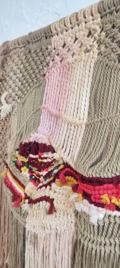 Tapis de macramé Espagne, années 1970.