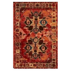 Tapis de maison oriental multicolore