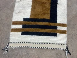 Tapis de passage en laine pure fait main traditionnelle taille 75/300 cm