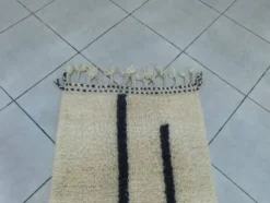 Tapis de passage marocain traditionnel artisanale 75/300 cm
