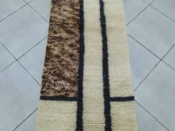 Tapis de passage marocain traditionnel artisanale 75/300 cm