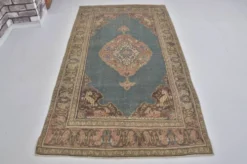 Tapis de sol floral Oushak sku1565