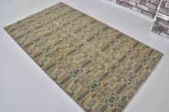 Tapis de sol vintage géométrique Oushak sku 1563