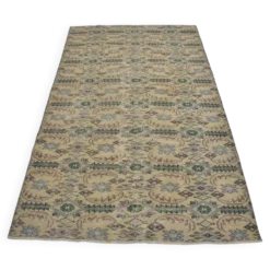 Tapis de sol vintage géométrique Oushak sku 1563