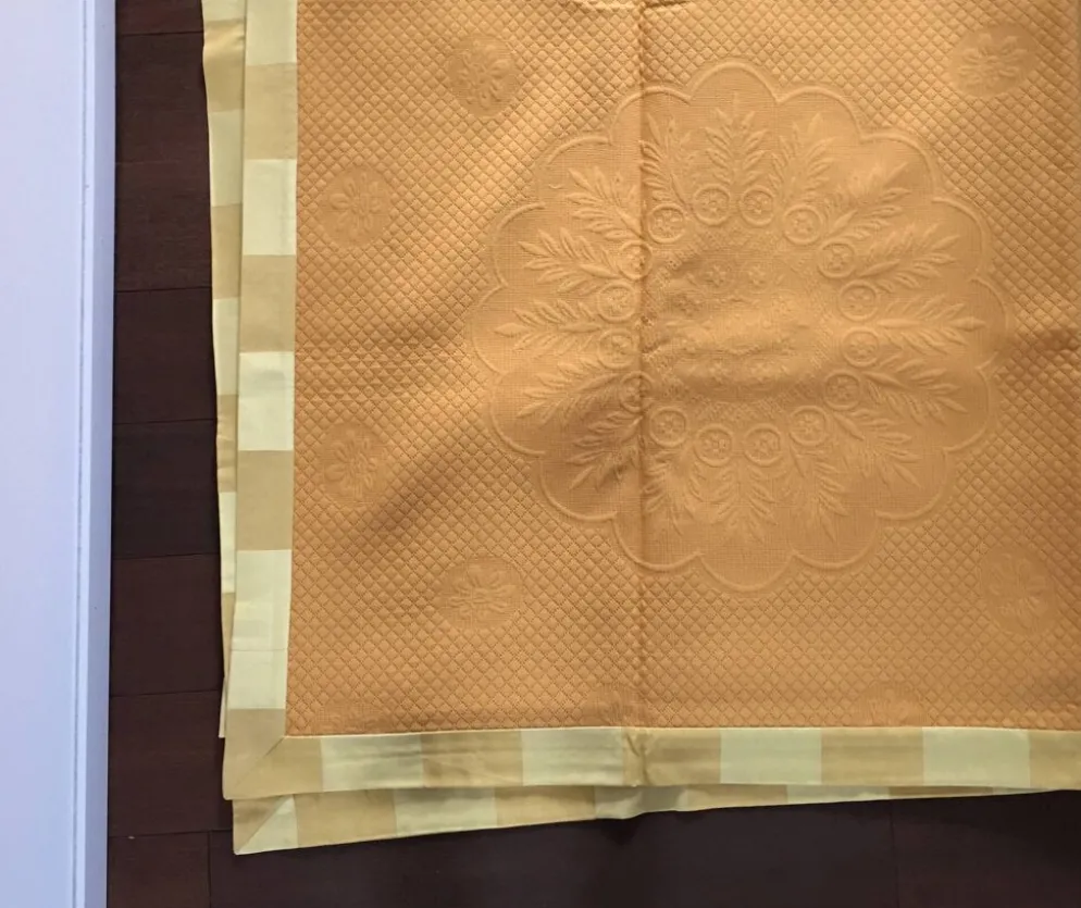 Tapis de Table Jaune tissus Pierre Frey 310 x 150 cm