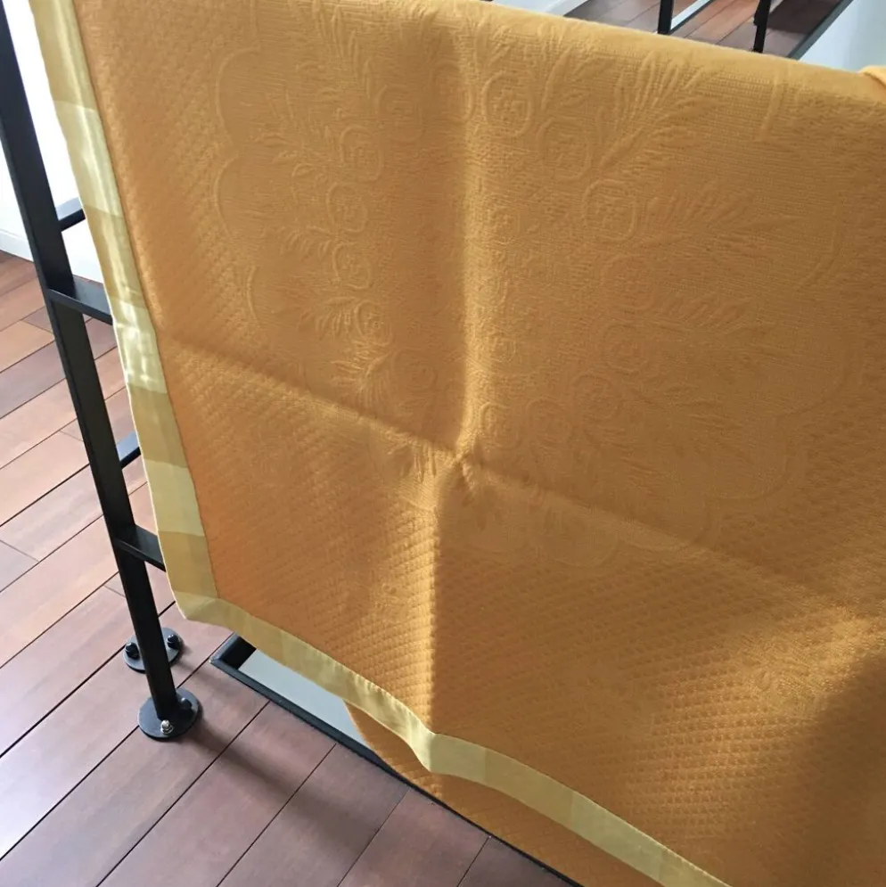 Tapis de Table Jaune tissus Pierre Frey 310 x 150 cm