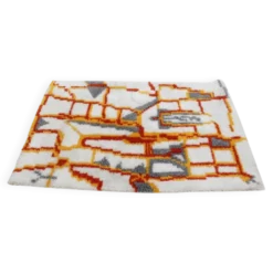 Tapis du milieu du siècle, moquette, Danemark, style Ege Rya, années 1960.