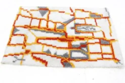Tapis du milieu du siècle, moquette, Danemark, style Ege Rya, années 1960.
