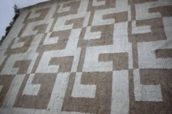 Tapis en laine de style mid-century modern, années 1980