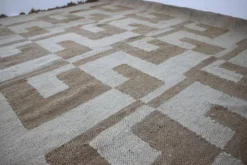 Tapis en laine de style mid-century modern, années 1980