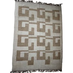 Tapis en laine de style mid-century modern, années 1980