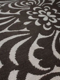 Tapis en laine double face graphique du milieu du siècle Berit Woelfer 160x240cm, signé