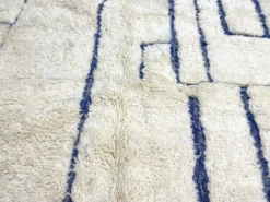 Tapis en laine naturelle tissé main traditionnelle taille 150/250 cm