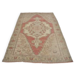 Tapis en laine Oushak neutre anatolien sku1328