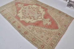 Tapis en laine Oushak neutre anatolien sku1328