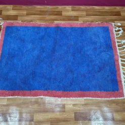 Tapis en laine pour decoration fait main marocaine