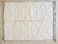 Tapis en laine pure fait main artisanale traditionnelle taille 1,5/2,5 m
