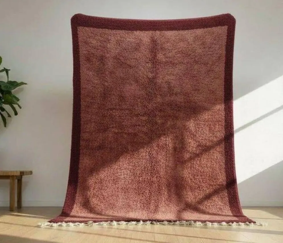 Tapis en laine pure fait main sur mesure taille 2/3