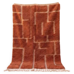 Tapis en laine pure fait main traditionnelle artisanale taille 1,5/2,5 m