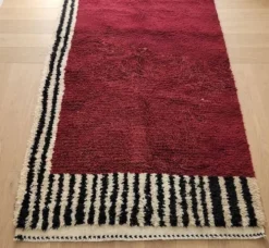 Tapis en laine pure fait main traditionnelle 2/3 m