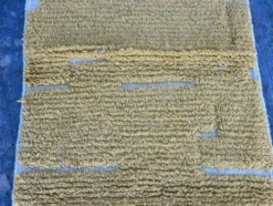 Tapis en laine pure fait main traditionnelle jaune moutarde taille 75/300cm