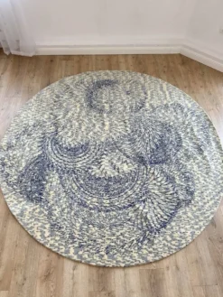 Tapis en laine rond PS 2017 par Kate & Joel Booy pour Ikea, années 2010.