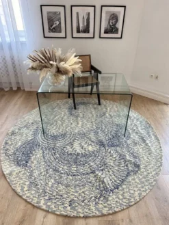 Tapis en laine rond PS 2017 par Kate & Joel Booy pour Ikea, années 2010.