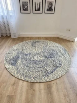 Tapis en laine rond PS 2017 par Kate & Joel Booy pour Ikea, années 2010.