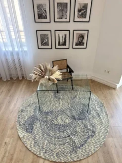 Tapis en laine rond PS 2017 par Kate & Joel Booy pour Ikea, années 2010.