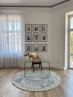 Tapis en laine rond PS 2017 par Kate & Joel Booy pour Ikea, années 2010.