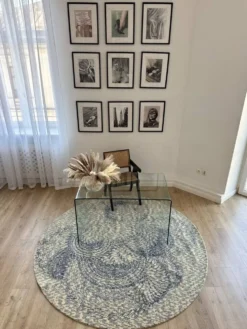 Tapis en laine rond PS 2017 par Kate & Joel Booy pour Ikea, années 2010.