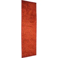Tapis en laine rouge avec design original, années 1960