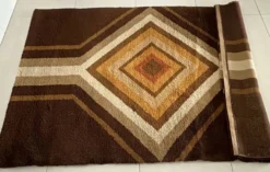 Tapis en laine série Grafik 100 par S. Doege, Allemagne 1970