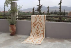 Tapis en laine tissé à la main coloré, 310 x 90 cm - R315