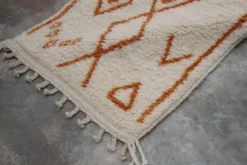 Tapis en laine tissé à la main coloré, 310 x 90 cm - R315