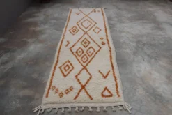 Tapis en laine tissé à la main coloré, 310 x 90 cm - R315