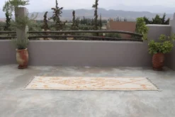 Tapis en laine tissé à la main coloré, 310 x 90 cm - R315